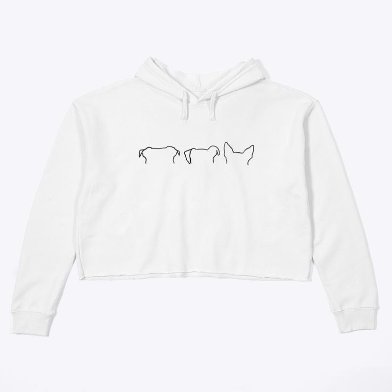 Wild Hounds Crop Hoodie